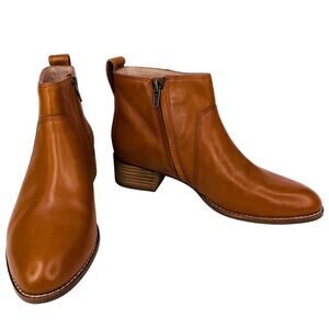 Madewell Camden Leather Ankle Bootie Brown 6 New
